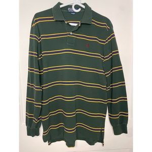 Ralph Lauren Striped Long Sleeve Polo Size M